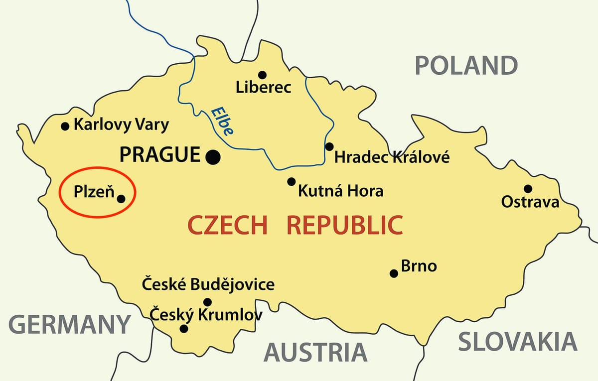 Pilsen tsjechië kaart bekijken