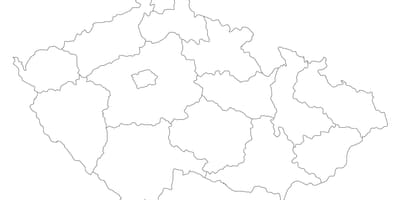 Tsjechische republiek vector kaart