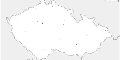 Tsjechië lege kaart