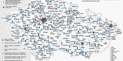 Tsjechië monumenten kaart