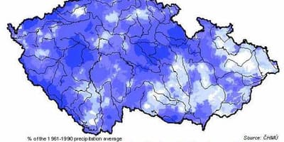 Tsjechië regen kaart